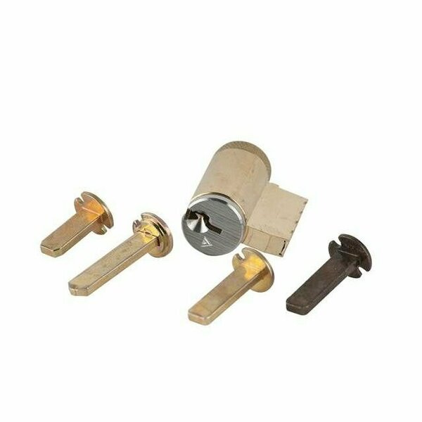 Schlage Commercial Cylinder with Multiple Tailpieces CE Keyway 0-Bitted Satin Chrome Finish 40100CE626